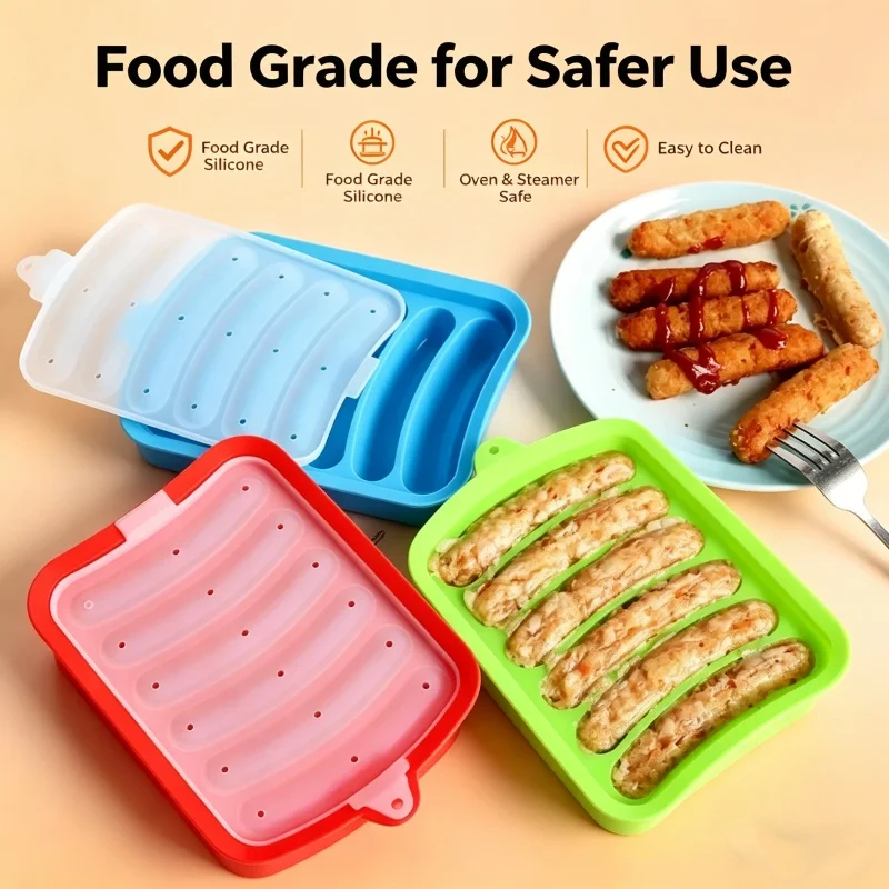 Hot Dog Press - Forma de Silicone de Grau Alimentício