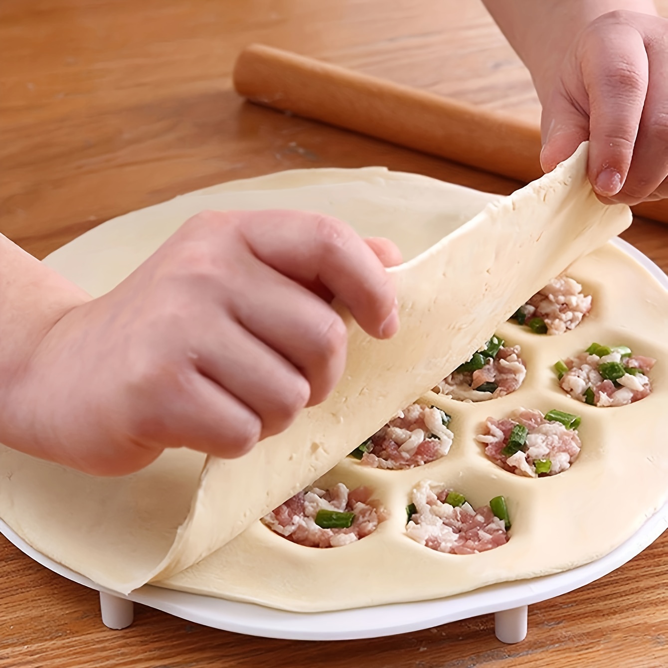 Dumpling Press Set - 1pc-molde de bolinhos chineses simples, imprensa