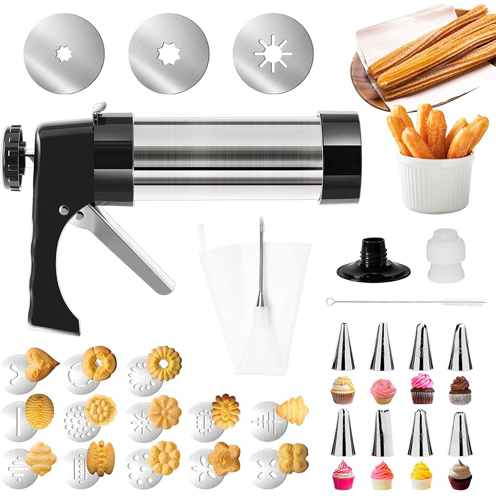 Churros Maker Gun - LMETJMA Kit 3 em 1 para