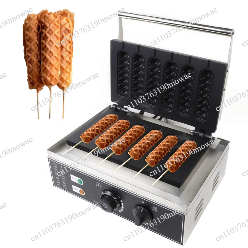 Corn Dog Stick - Máquina de Waffle Antiaderente de 6