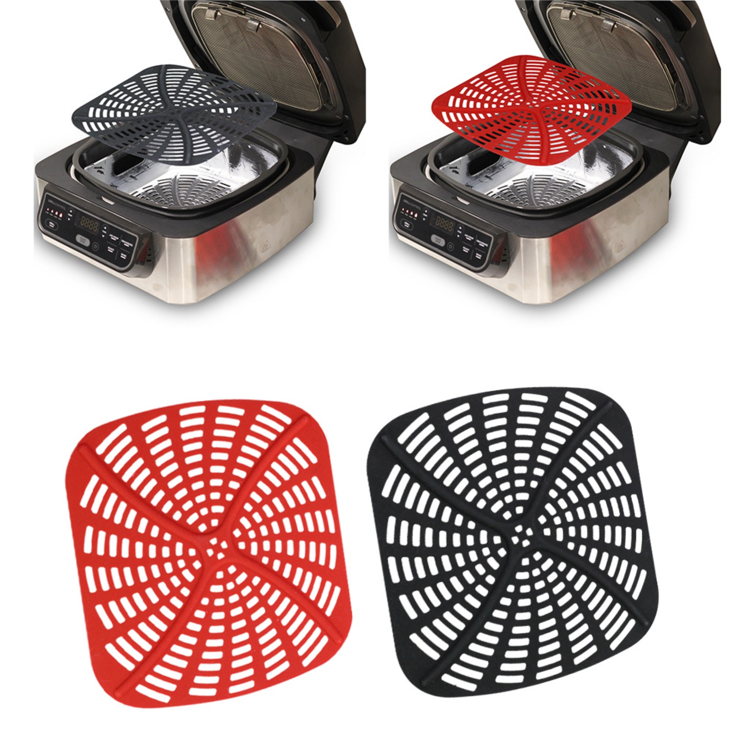 Ninja Air Fryer Af300 - Conjunto de forro de silicone reutilizável,