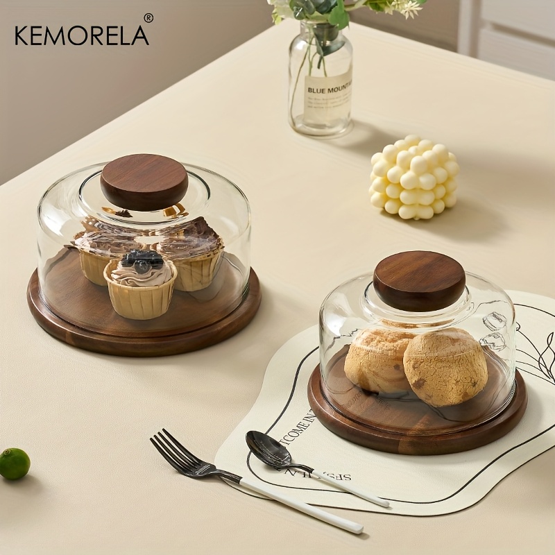 Dim Sum Basket - Suporte redondo de madeira para bolo,