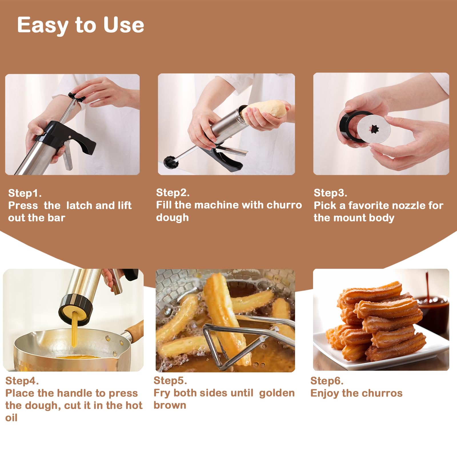 Máquina tradicional de fazer c - Churros Maker Gun avaliação e preço
