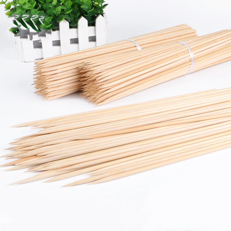 100 unidades de espetos de bam - Corn Dog Stick avaliação e preço