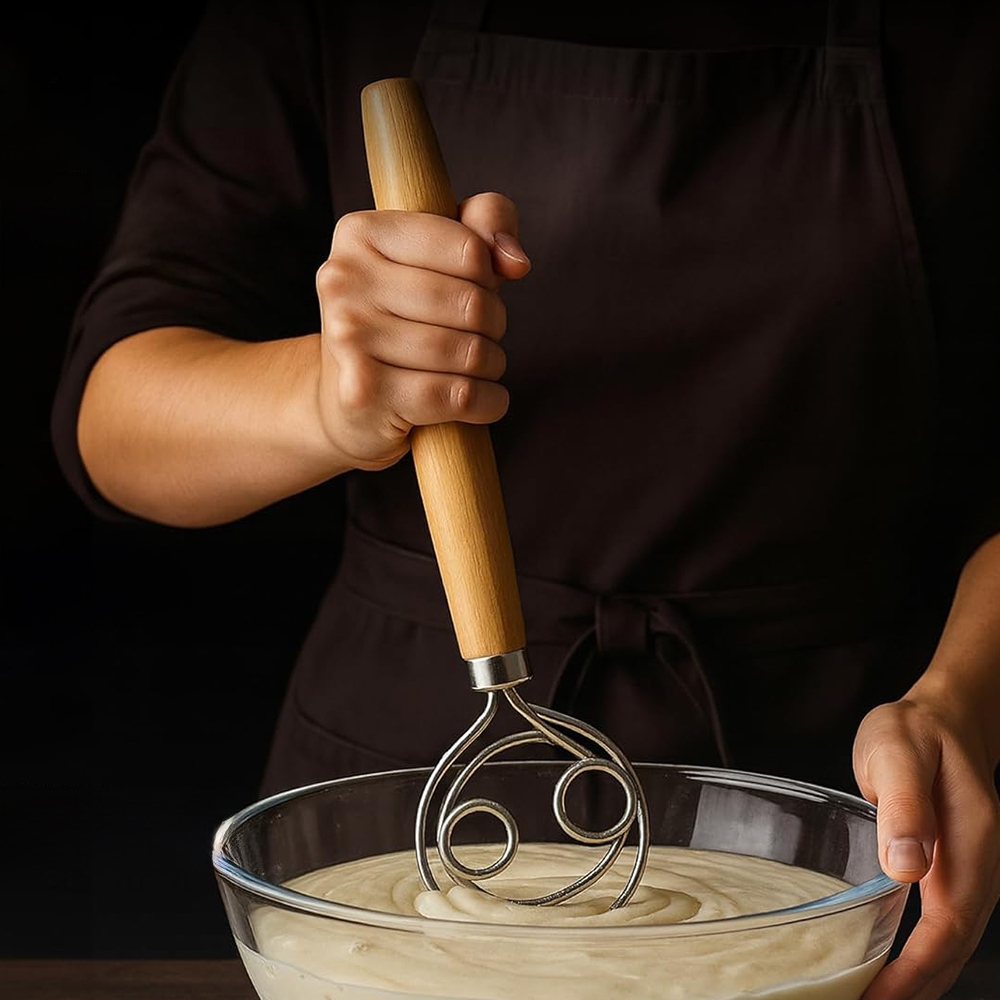 Batedor de Massa em Aço Inoxid - Danish Pancake Pan avaliação e preço