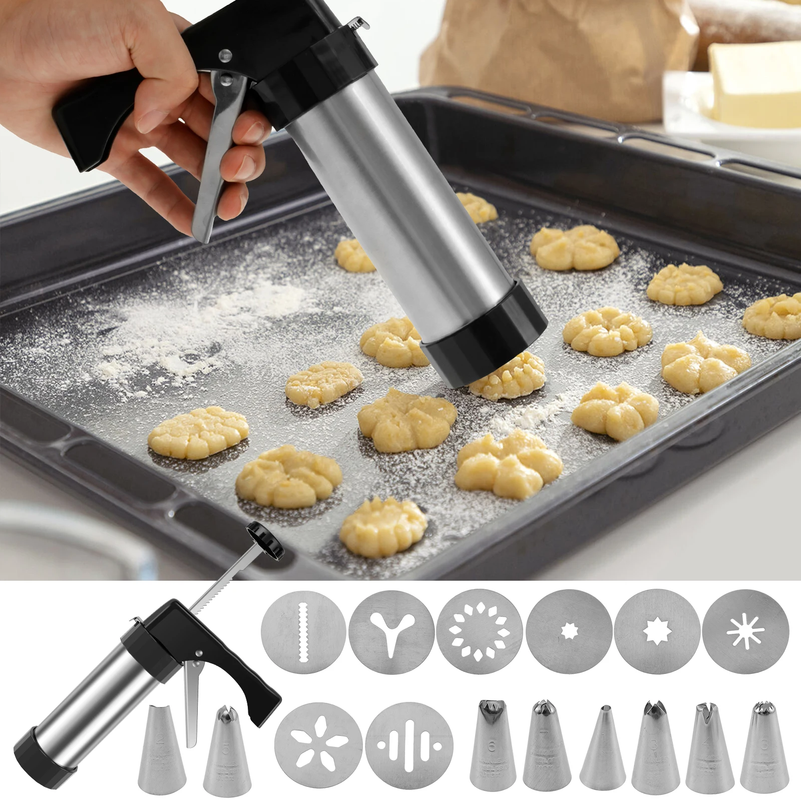 Máquina de fazer churro de aço - Churros Maker Gun avaliação e preço