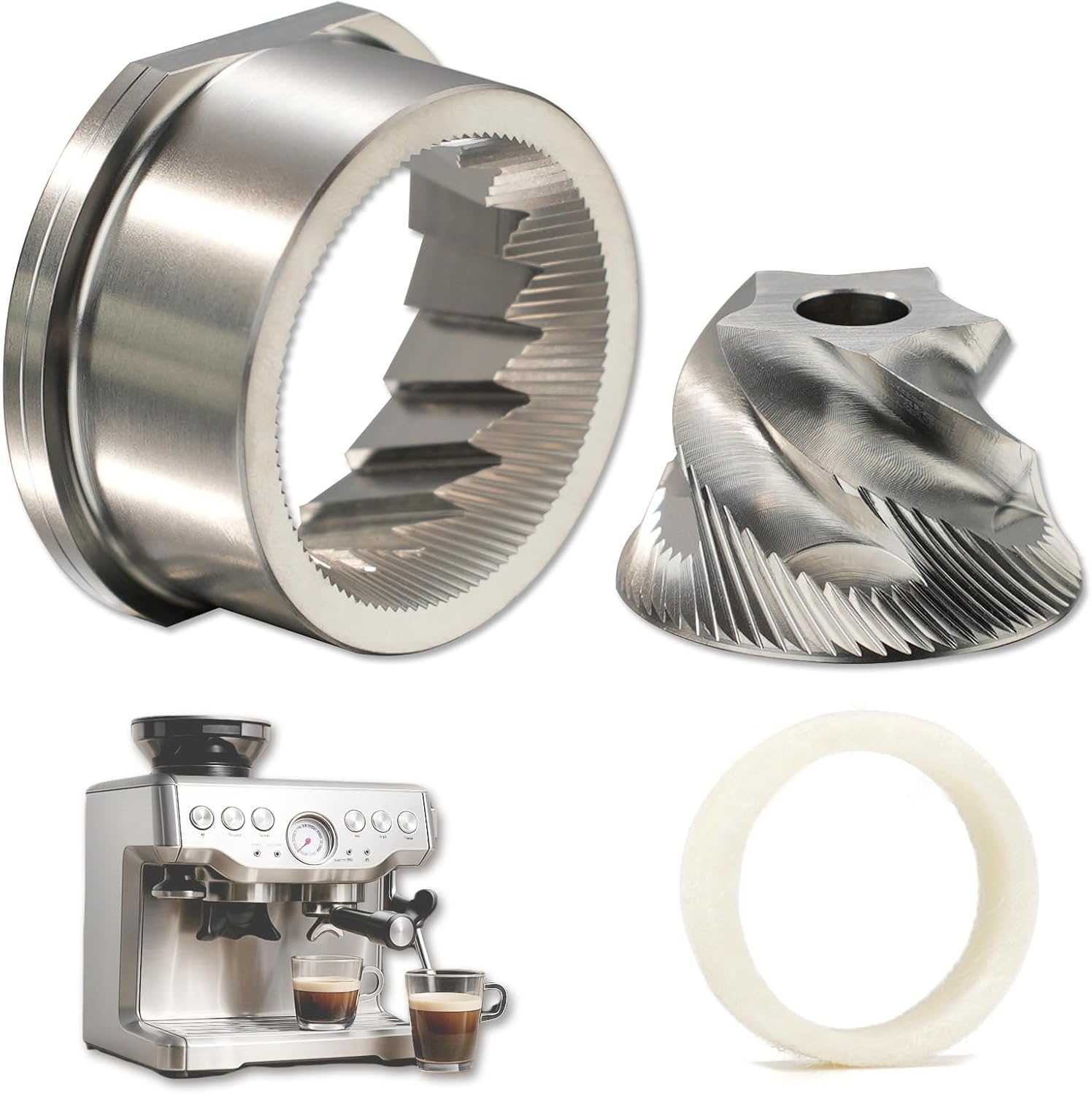 Conjunto de Rebarbas Cónicas d - Breville Espresso Bes870 avaliação e preço